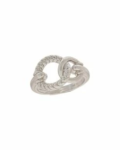 Best deal 🌟 Judith Ripka Cavallo Silver Snaffle Ring 👩 Women Rings ✔️