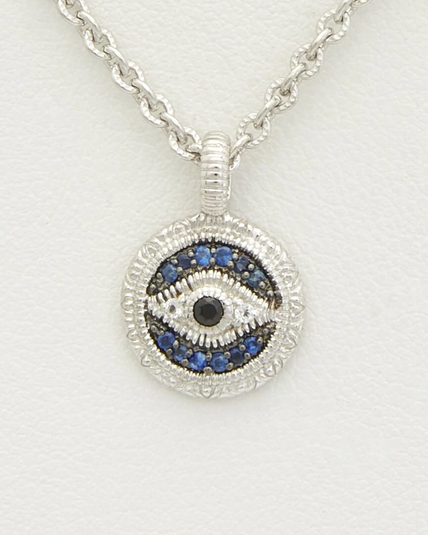 Best deal âïž Judith Ripka Silver 0.13 Ct. Tw. Gemstone Evil Eye Necklace ð© Women Necklaces ð 3 Best deal âïž Judith Ripka Silver 0.13 Ct. Tw. Gemstone Evil Eye Necklace ð© Women Necklaces ð