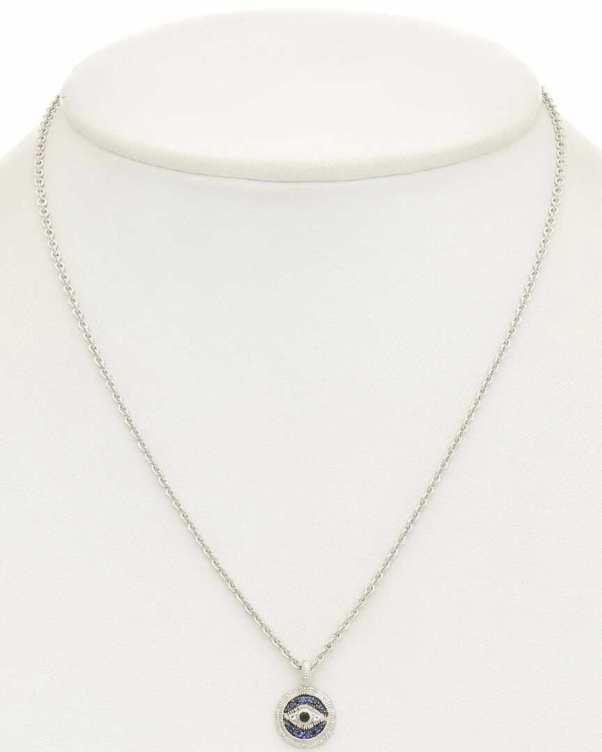 Best deal âïž Judith Ripka Silver 0.13 Ct. Tw. Gemstone Evil Eye Necklace ð© Women Necklaces ð 4 Best deal âïž Judith Ripka Silver 0.13 Ct. Tw. Gemstone Evil Eye Necklace ð© Women Necklaces ð - Image 2