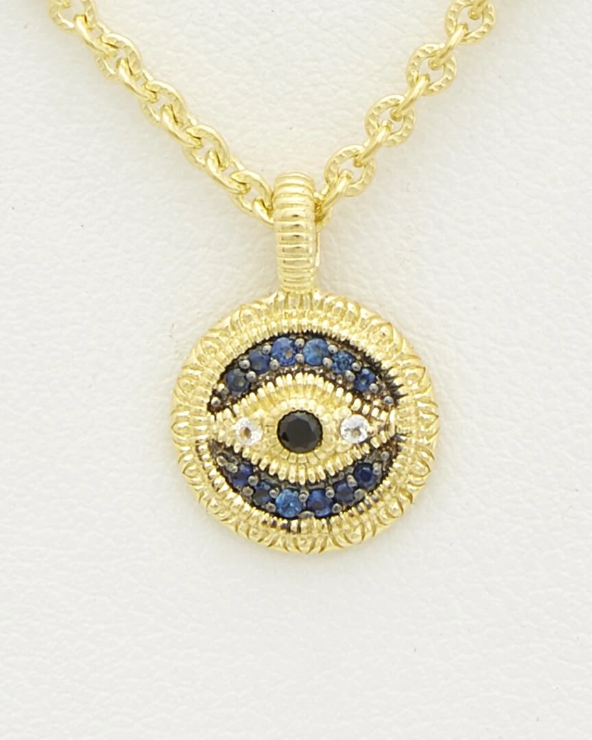 Promo ๐ Judith Ripka 14K Over Silver 0.13 Ct. Tw. Gemstone Evil Eye Necklace ๐ฉ Women Necklaces ๐คฉ 3 Promo ๐ Judith Ripka 14K Over Silver 0.13 Ct. Tw. Gemstone Evil Eye Necklace ๐ฉ Women Necklaces ๐คฉ