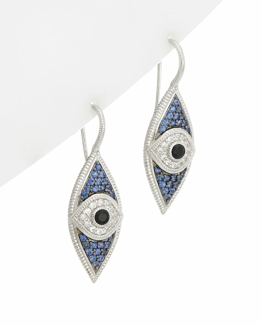 Wholesale ð€© Judith Ripka Silver 1.59 Ct. Tw. Gemstone Evil Eye Earrings ð© Women ð 3 Wholesale ð€© Judith Ripka Silver 1.59 Ct. Tw. Gemstone Evil Eye Earrings ð© Women ð