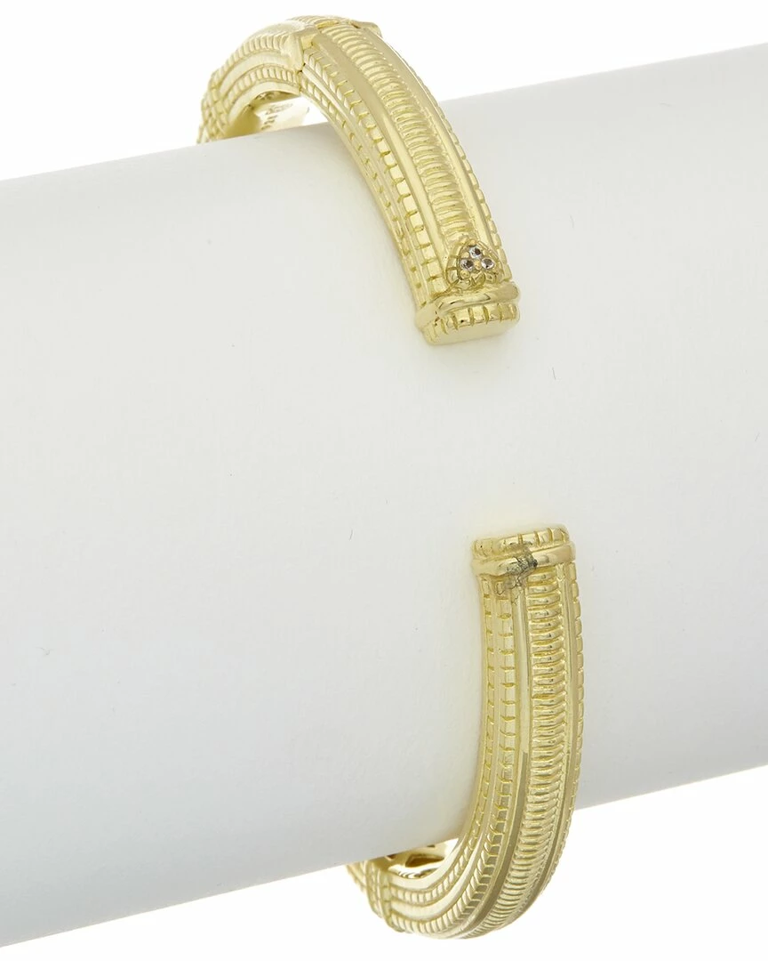 Coupon ๐งจ Judith Ripka 14K Over Silver 0.11 Ct. Tw. White Topaz Cuff ๐ฉ Women Bracelets ๐ 4 Coupon ๐งจ Judith Ripka 14K Over Silver 0.11 Ct. Tw. White Topaz Cuff ๐ฉ Women Bracelets ๐ - Image 2