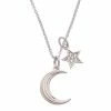 Best deal 😍 Judith Ripka Little Jewels Silver Moon & Star Pendant Necklace 👩 Women Necklaces 🥰 -Judith Ripka Sales 6030100126 RLLZ 1
