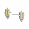 Best reviews of 👍 Judith Ripka La Petite Silver CZ Baguette Studs 👩 Women Earrings ❤️ -Judith Ripka Sales 6030377868 RLLZ 1