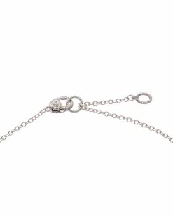 Hot Sale 🎁 Judith Ripka Little Jewels Silver 0.14 Ct. Tw. White Topaz Moon Pendant Necklace 👩 Women Necklaces 🎁 -Judith Ripka Sales 6030377872 RLLZ 3