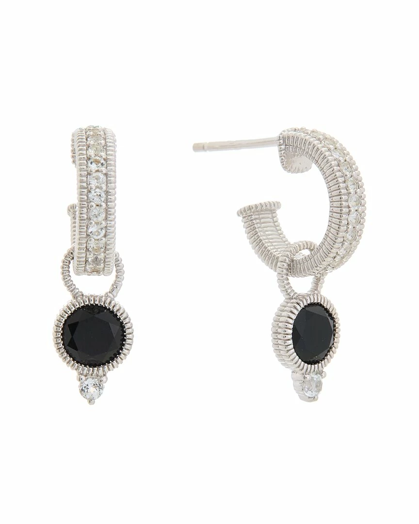 Flash Sale ๐ฅ Judith Ripka La Petite Silver 1.54 Ct. Tw. Black Onyx Drop Hoops ๐ฉ Women Earrings ๐ 3 Flash Sale ๐ฅ Judith Ripka La Petite Silver 1.54 Ct. Tw. Black Onyx Drop Hoops ๐ฉ Women Earrings ๐