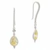 New 🤩 Judith Ripka Watercolors Silver CZ Drop Earrings 👩 Women ❤️ -Judith Ripka Sales 6030377887 RLLZ 1