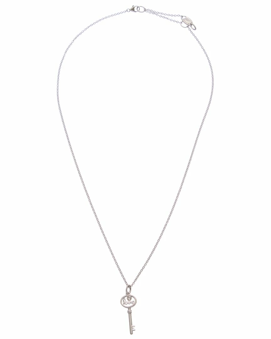 Promo ð Judith Ripka Little Jewels Silver White Topaz Love Key Pendant Necklace ð© Women Necklaces ð 4 Promo ð Judith Ripka Little Jewels Silver White Topaz Love Key Pendant Necklace ð© Women Necklaces ð - Image 2