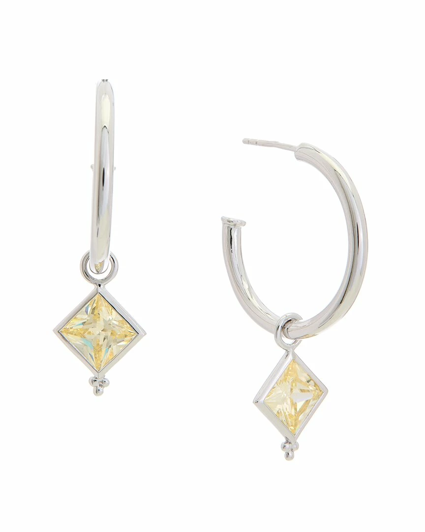 Hot Sale โจ Judith Ripka Watercolors Silver CZ Drop Hoops ๐ฉ Women Earrings ๐ 3 Hot Sale โจ Judith Ripka Watercolors Silver CZ Drop Hoops ๐ฉ Women Earrings ๐