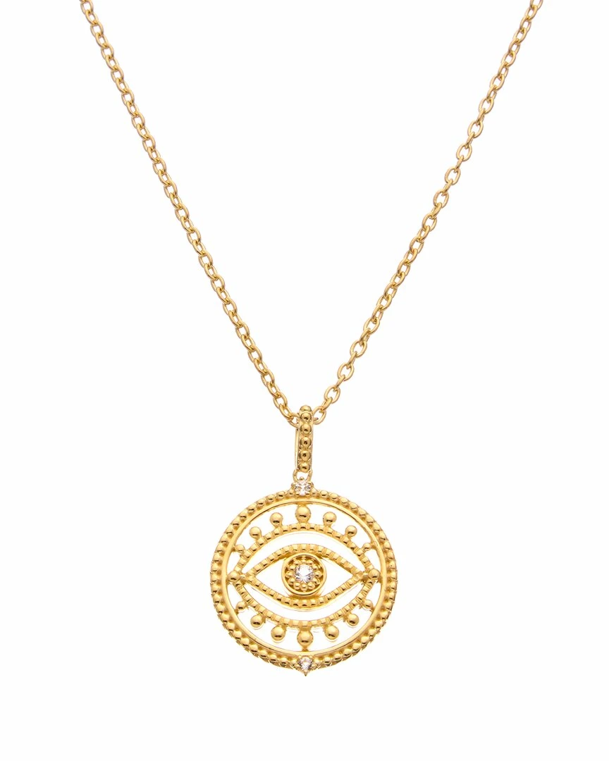 Flash Sale ๐ Judith Ripka Little Jewels 14K Over Silver White Topaz Evil Eye Pendant Necklace ๐ฉ Women Necklaces โญ 3 Flash Sale ๐ Judith Ripka Little Jewels 14K Over Silver White Topaz Evil Eye Pendant Necklace ๐ฉ Women Necklaces โญ