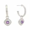 Promo โ๏ธ Judith Ripka Julian Silver 1.00 Ct. Tw. Amethyst Charm Hoops ๐ฉ Women Earrings ๐ 2 Promo โ๏ธ Judith Ripka Julian Silver 1.00 Ct. Tw. Amethyst Charm Hoops ๐ฉ Women Earrings ๐ -Judith Ripka Sales 6030377921 RLLZ 1