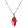 New 🥰 Judith Ripka Little Jewels Silver Hamsa Pendant Necklace 👩 Women Necklaces 🔥 -Judith Ripka Sales 6030377927 RLLZ 1