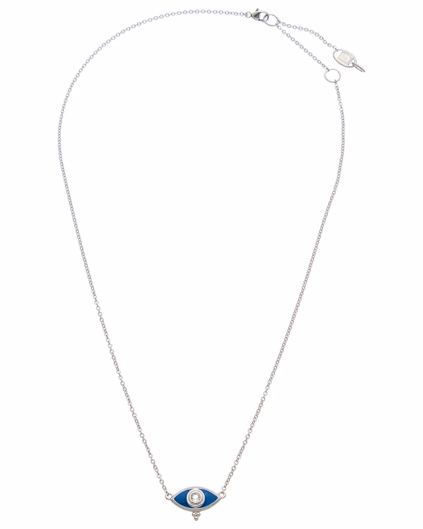 New ๐ฅ Judith Ripka Little Jewels Silver 0.16 Ct. Tw. White Topaz Evil Eye Pendant Necklace ๐ฉ Women Necklaces ๐ 4 New ๐ฅ Judith Ripka Little Jewels Silver 0.16 Ct. Tw. White Topaz Evil Eye Pendant Necklace ๐ฉ Women Necklaces ๐ - Image 2