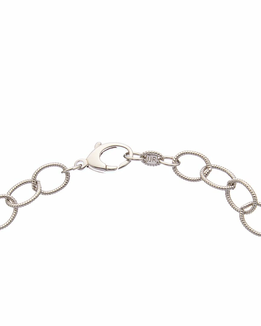 Best Pirce âš Judith Ripka Links Silver Textured Link Chain Necklace ð© Women Necklaces ð 4 Best Pirce âš Judith Ripka Links Silver Textured Link Chain Necklace ð© Women Necklaces ð - Image 2