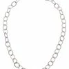Flash Sale 🔔 Judith Ripka Links Silver Textured Flat Link Cable Necklace 👩 Women Necklaces 👍 -Judith Ripka Sales 6030377964 RLLZ 1