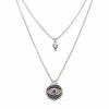 Hot Sale ✔️ Judith Ripka La Petite Silver 0.18 Ct. Tw. Gemstone Evil Eye Necklace 👩 Women Necklaces 🧨 -Judith Ripka Sales 6030377969 RLLZ 1