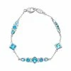 Top 10 🛒 Judith Ripka Watercolors Silver CZ Square Bracelet 👩 Women Bracelets ✔️ -Judith Ripka Sales 6030377985 RLLZ 1