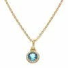 Discount ❤️ Judith Ripka La Petite 14K Over Silver 1.86 Ct. Tw. Gemstone Frame Necklace 👩 Women Necklaces 🎁 -Judith Ripka Sales 6030377988 RLLZ 1