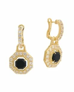 Best deal 👏 Judith Ripka Casablanca 14K Over Silver 5.50 Ct. Tw. Gemstone Drop Earrings 👩 Women 😀