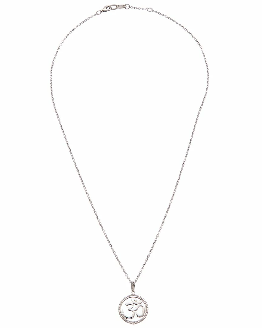 Brand new ๐ Judith Ripka Little Jewels Silver White Topaz Om Charm Necklace ๐ฉ Women Necklaces ๐ 4 Brand new ๐ Judith Ripka Little Jewels Silver White Topaz Om Charm Necklace ๐ฉ Women Necklaces ๐ - Image 2