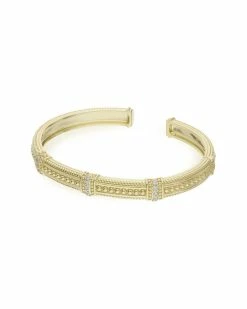 Buy 🌟 Judith Ripka 14K 0.58 Ct. Tw. Diamond Cuff Bracelet 👩 Women Bracelets 😍