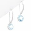 Buy ✨ Judith Ripka Water Colors Silver Blue Topaz Drop Earrings 👩 Women 🤩 -Judith Ripka Sales 6030876742 RLLZ 1