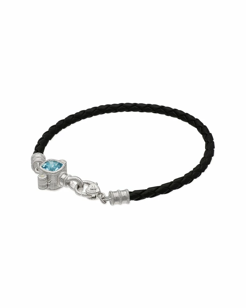 Discount ๐ฅ Judith Ripka Silver & Leather 2.12 Ct. Tw. Gemstone Bracelet ๐ฉ Women Bracelets ๐ฅฐ 3 Discount ๐ฅ Judith Ripka Silver & Leather 2.12 Ct. Tw. Gemstone Bracelet ๐ฉ Women Bracelets ๐ฅฐ
