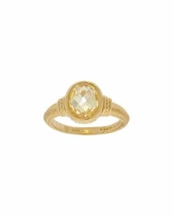 Best reviews of 🎉 Judith Ripka La Petite 14K Over Silver CZ Oval Ring 👩 Women Rings 🧨