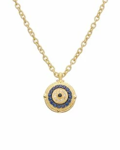 Outlet 🎉 Judith Ripka Lucky 14K Over Silver Gemstone Y Necklace 👩 Women Necklaces 🎉