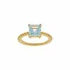 Outlet 🔥 Judith Ripka Water Colors 14K Over Silver Blue Topaz Square Ring 👩 Women Rings ⭐ -Judith Ripka Sales 6030949964 RLLZ 1