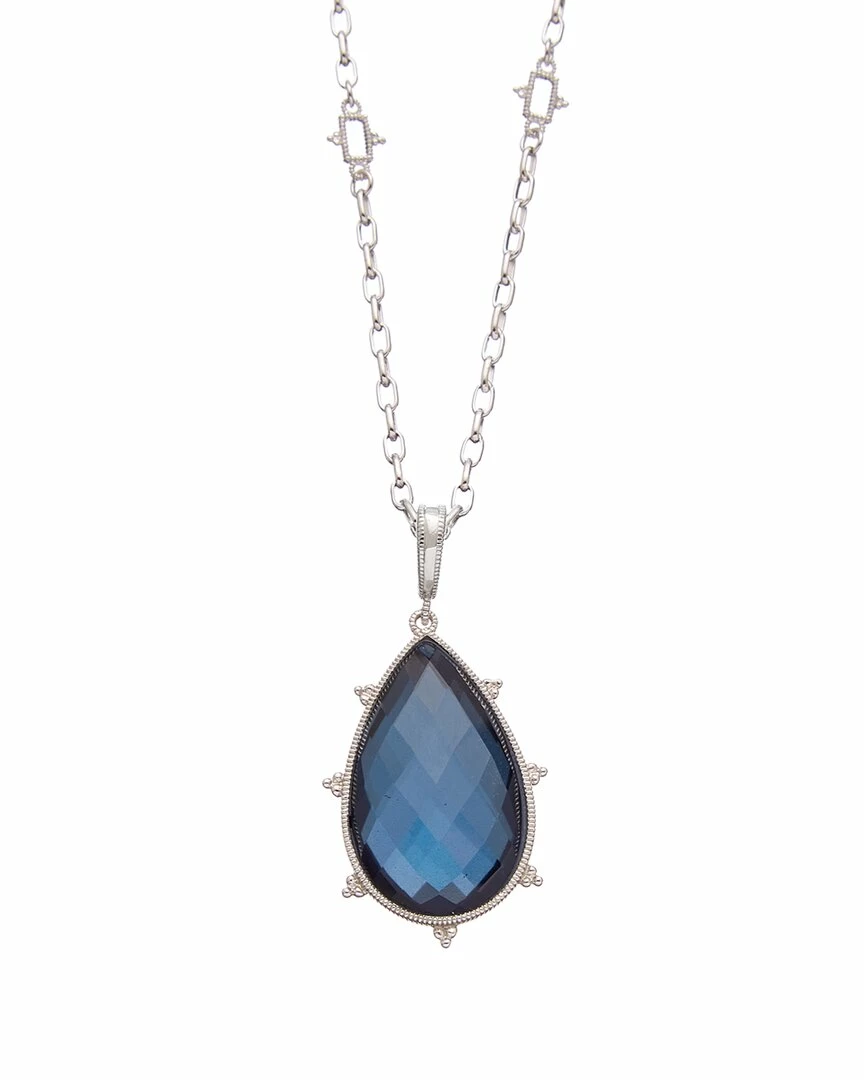 Discount âš Judith Ripka Amalfi Silver Gemstone Large Pendant Necklace ð© Women Necklaces ð 3 Discount âš Judith Ripka Amalfi Silver Gemstone Large Pendant Necklace ð© Women Necklaces ð