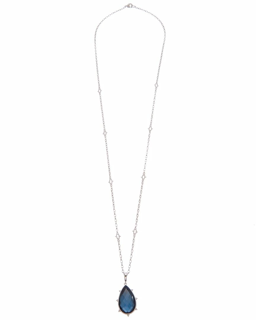 Discount âš Judith Ripka Amalfi Silver Gemstone Large Pendant Necklace ð© Women Necklaces ð 4 Discount âš Judith Ripka Amalfi Silver Gemstone Large Pendant Necklace ð© Women Necklaces ð - Image 2