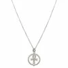 Brand new 😍 Judith Ripka Little Jewels Silver White Topaz Ankh Charm Necklace 👩 Women Necklaces 🎉