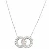 Top 10 🥰 Judith Ripka Aura Silver White Topaz Interlocking Pendant Necklace 👩 Women Necklaces 🌟 -Judith Ripka Sales 6030949997 RLLZ 1