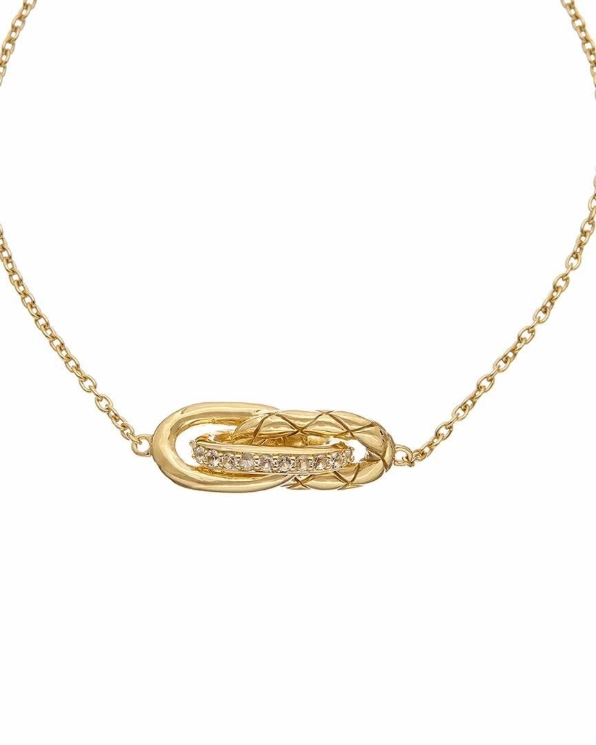 Discount ð Judith Ripka Aura 14K Over Silver White Topaz Knot Link Bracelet ð© Women Bracelets 𥰠4 Discount ð Judith Ripka Aura 14K Over Silver White Topaz Knot Link Bracelet ð© Women Bracelets 𥰠- Image 2