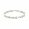 Wholesale 🔔 Judith Ripka Aura Silver Twisted Bangle Bracelet 👩 Women Bracelets 🔥 -Judith Ripka Sales 6030950007 RLLZ 1