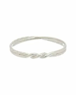 Wholesale 🔔 Judith Ripka Aura Silver Twisted Bangle Bracelet 👩 Women Bracelets 🔥