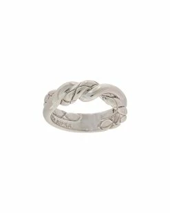 New 😀 Judith Ripka Aura Silver Wrapped Ring 👩 Women Rings 👍