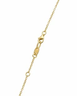 Budget 👏 Judith Ripka Little Jewels 14K Over Silver White Topaz Bee Charm Necklace 👩 Women Necklaces 👍 -Judith Ripka Sales 6030950012 RLLZ 3