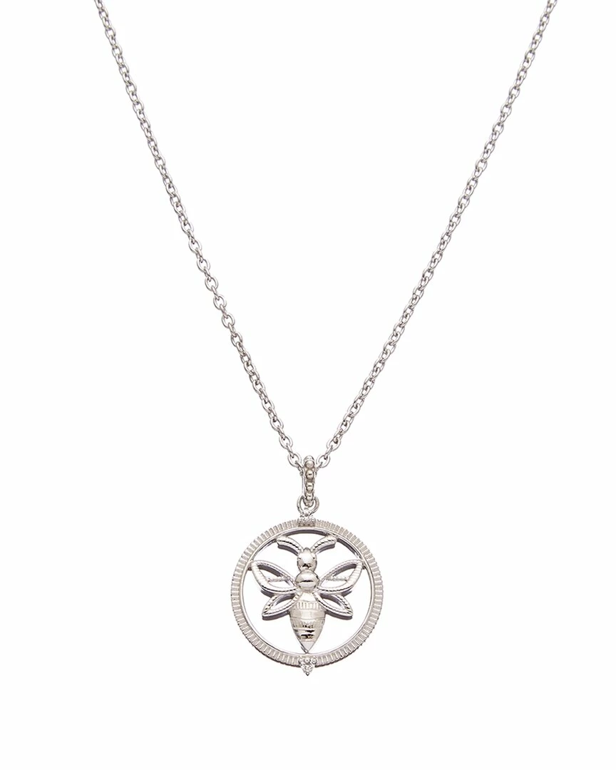 Top 10 ๐ Judith Ripka Little Jewels Silver White Topaz Bee Charm Necklace ๐ฉ Women Necklaces ๐ 3 Top 10 ๐ Judith Ripka Little Jewels Silver White Topaz Bee Charm Necklace ๐ฉ Women Necklaces ๐
