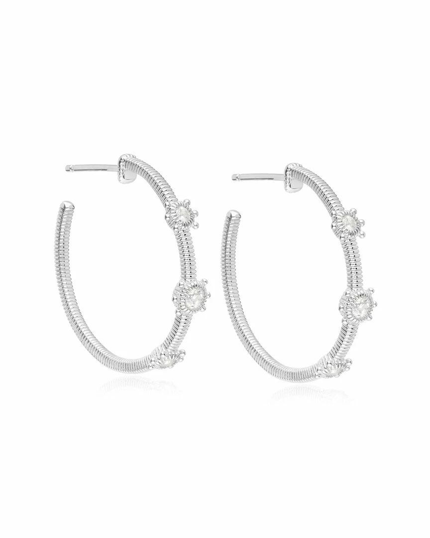 Cheapest โค๏ธ Judith Ripka Lore Silver CZ Hoops ๐ฉ Women Earrings โ 3 Cheapest โค๏ธ Judith Ripka Lore Silver CZ Hoops ๐ฉ Women Earrings โ