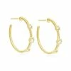 New 🔥 Judith Ripka Lore 14K Over Silver Hoops 👩 Women Earrings ⭐ -Judith Ripka Sales 6030950015 RLLZ 1