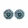 New ✨ Judith Ripka Casablanca Silver Gemstone Button Earrings 👩 Women ⌛ -Judith Ripka Sales 6030950024 RLLZ 1