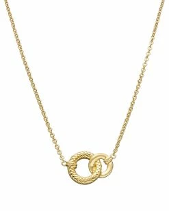 Budget 🔥 Judith Ripka Cavallo 14K Over Silver Double Loop Graduated Necklace 👩 Women Necklaces 💯