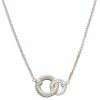 Hot Sale 😉 Judith Ripka Cavallo Silver Double Loop Graduated Necklace 👩 Women Necklaces ✔️ -Judith Ripka Sales 6030950031 RLLZ 1