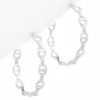 Buy 🛒 Judith Ripka Cavallo Silver White Topaz Large Hoops 👩 Women Earrings 😀 -Judith Ripka Sales 6030950033 RLLZ 1