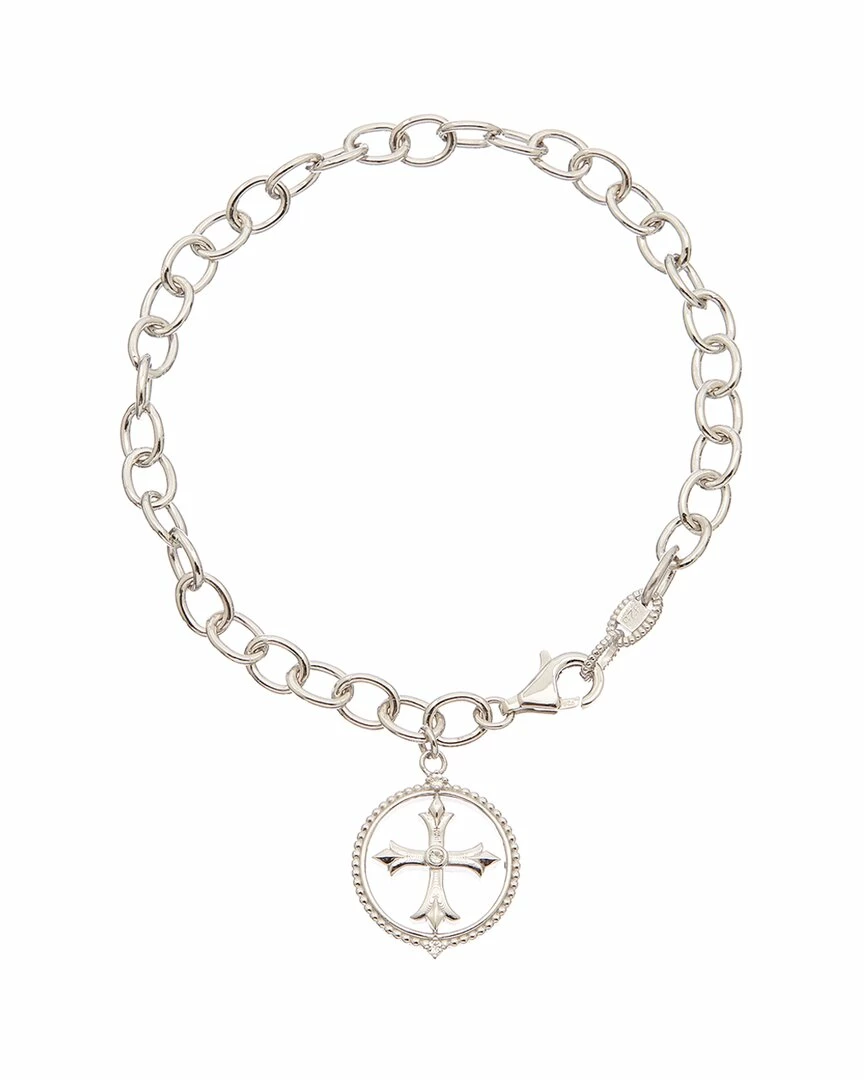 Brand new â€ïž Judith Ripka Little Jewels Silver White Topaz Cross Charm Bracelet ð© Women Bracelets â 3 Brand new â€ïž Judith Ripka Little Jewels Silver White Topaz Cross Charm Bracelet ð© Women Bracelets â