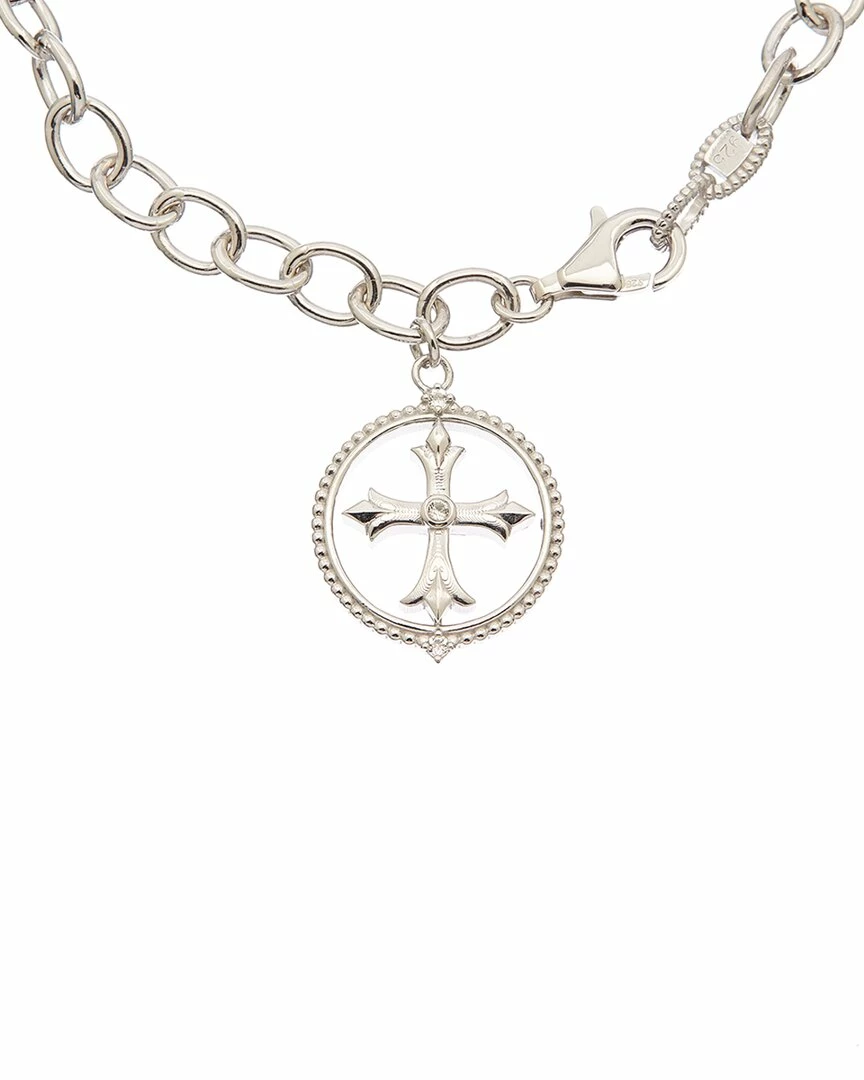 Brand new â€ïž Judith Ripka Little Jewels Silver White Topaz Cross Charm Bracelet ð© Women Bracelets â 4 Brand new â€ïž Judith Ripka Little Jewels Silver White Topaz Cross Charm Bracelet ð© Women Bracelets â - Image 2