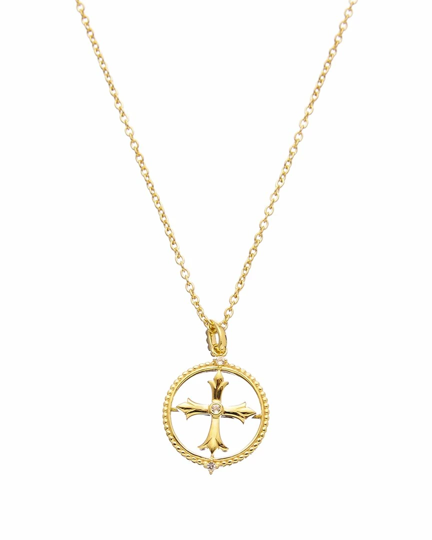 Promo â€ïž Judith Ripka Little Jewels 14K Over Silver White Topaz Cross Charm Necklace ð© Women Necklaces â 3 Promo â€ïž Judith Ripka Little Jewels 14K Over Silver White Topaz Cross Charm Necklace ð© Women Necklaces â