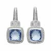 Best Pirce ⭐ Judith Ripka La Petite Silver Gemstone Earrings 👩 Women 😀